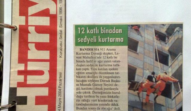 BANDIRMA LEVENT MAHALLESİNDE DEPREM TAHLİYE TATBİKATI YAPILDI.