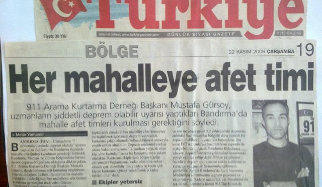 Mahalle Afet Timleri…