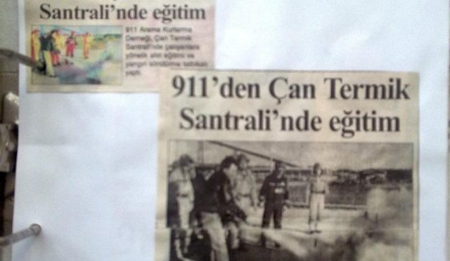 ÇAN TERMİİK SANTRALİNDE  TATBİKAT GERÇEKLEŞTİRİLDİ.